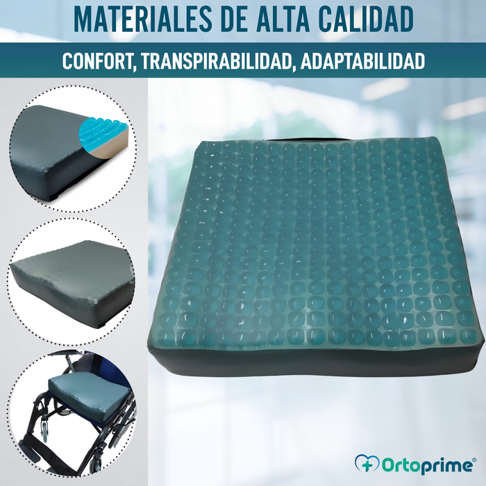 Cojín Antiescaras Visco Gel Zona Isquiática 85 kg/m3