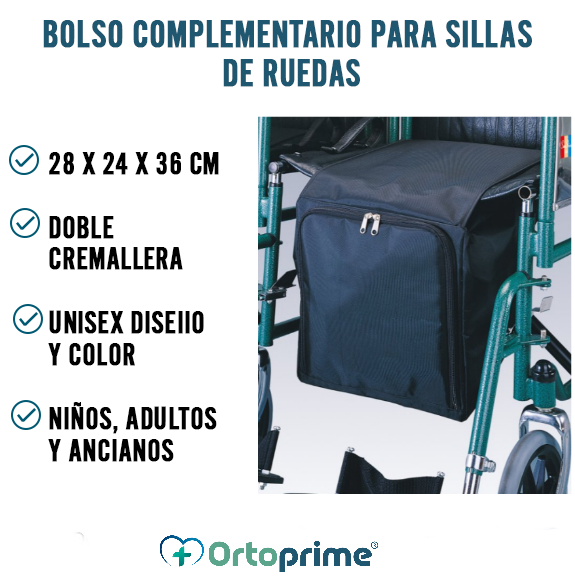 Bolso Complementario para Silla de Ruedas | Azul Marino
