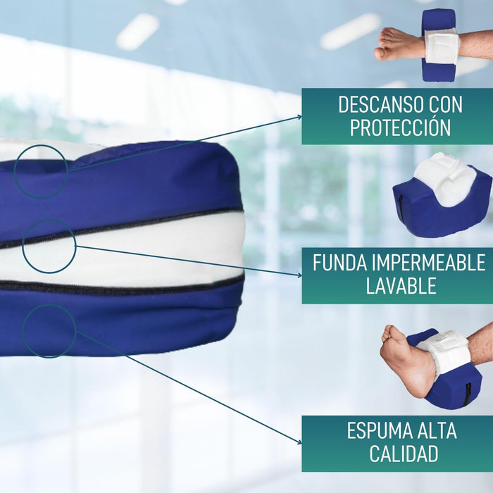 Pack 2 Taloneras Antiescaras Curvas PU Impermeable