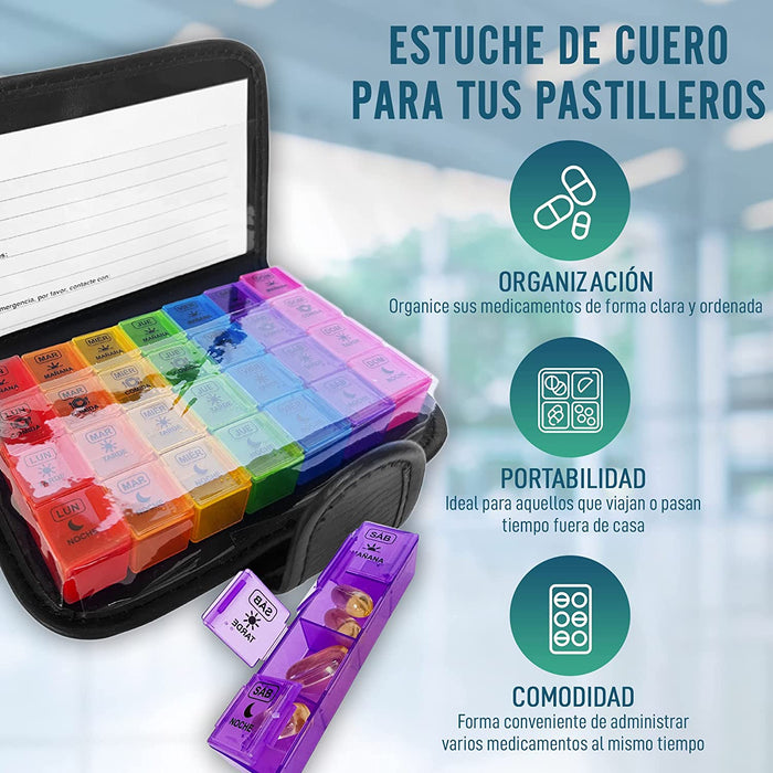 Pastillero Semanal con Estuche