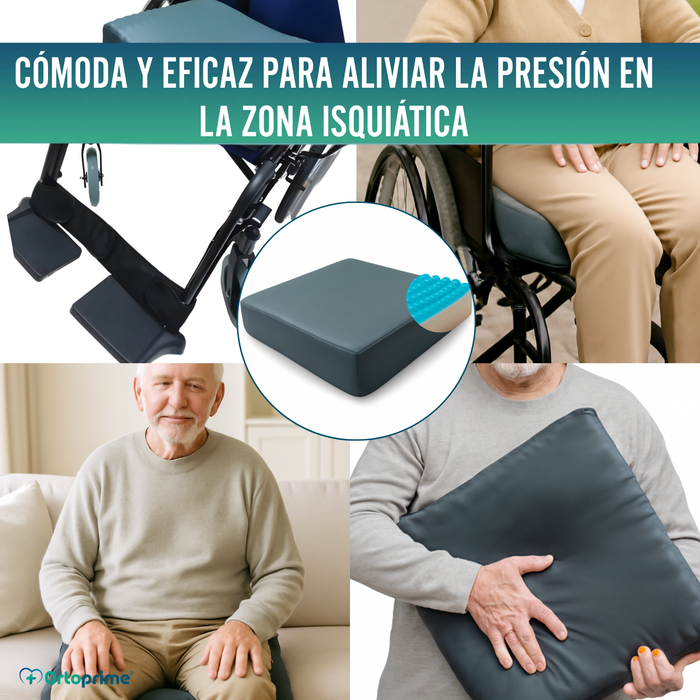 Cojín Antiescaras Visco Gel Zona Isquiática 85 kg/m3