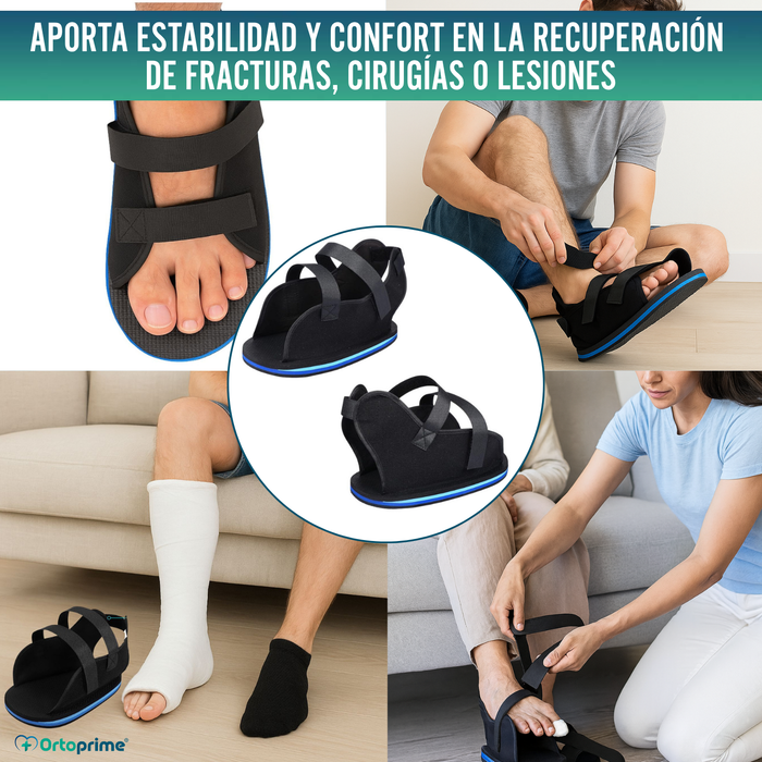 Zapato Postoperatorio Bilateral | Calzado Ortopédico Suela Semirrígida