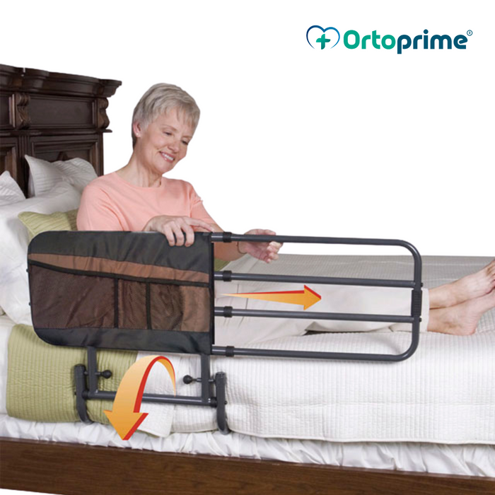 Barandilla Extensible con Sistema Abatible Plegable para Cama
