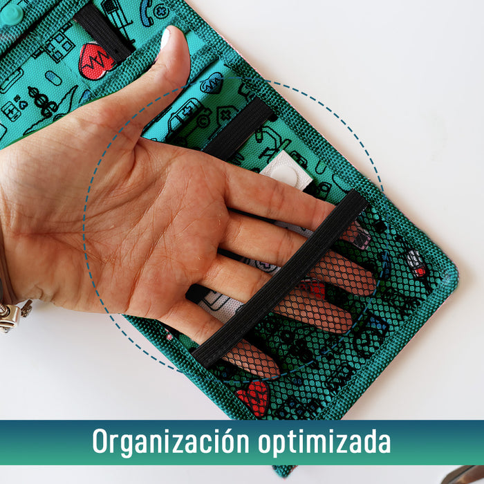 Salvabolsillo Enfermera con Múltiples Compartimientos y Botón