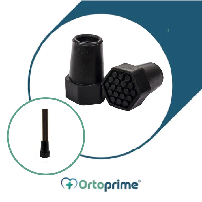 Conteras para Bastones Base Reforzada Hexagonal de Caucho