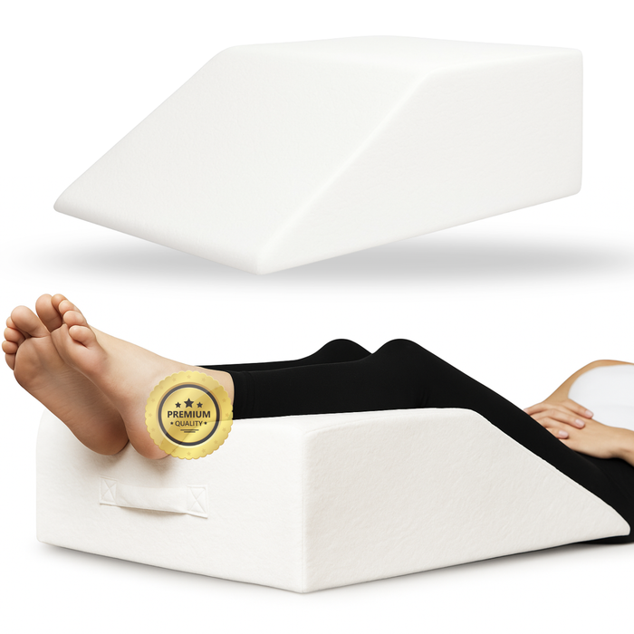 Almohada Viscoelástica para Piernas | Cuña Reposapiernas Recta
