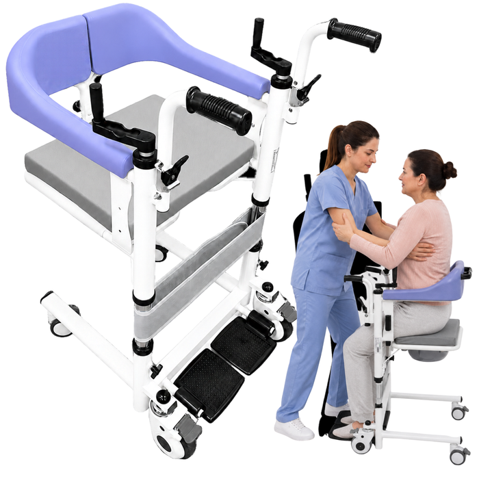Silla de Transferencia 3 en 1 | Silla WC Regulable en Altura