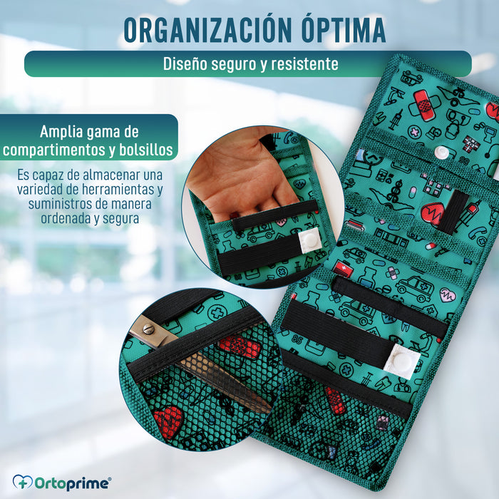 Salvabolsillo Enfermera con Múltiples Compartimientos y Botón