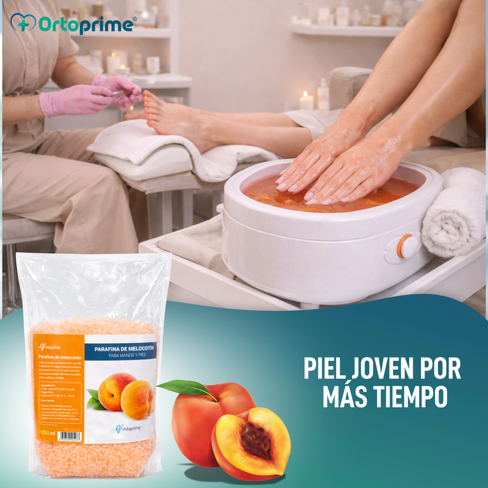 Parafina de Rehabilitación para Manos y Pies 1000ml | Melocotón