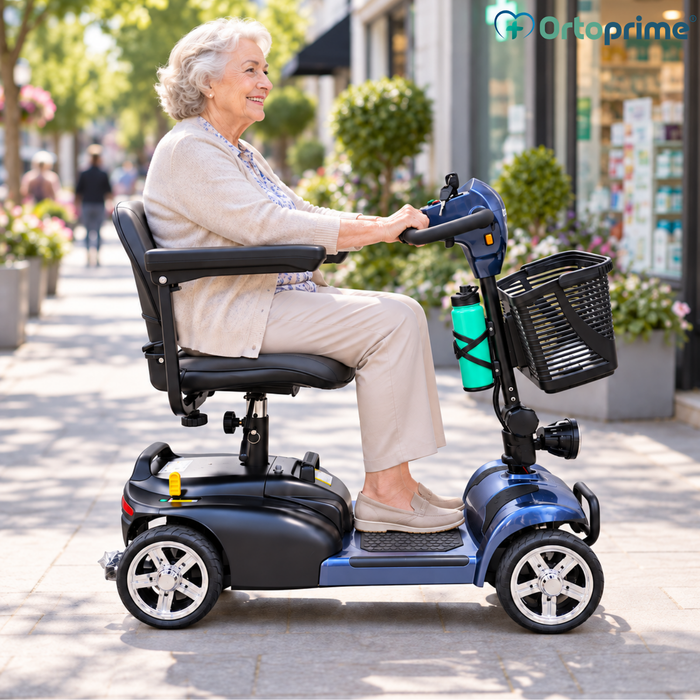Scooter Eléctrico Desmontable 4 Ruedas con Batería Extraíble