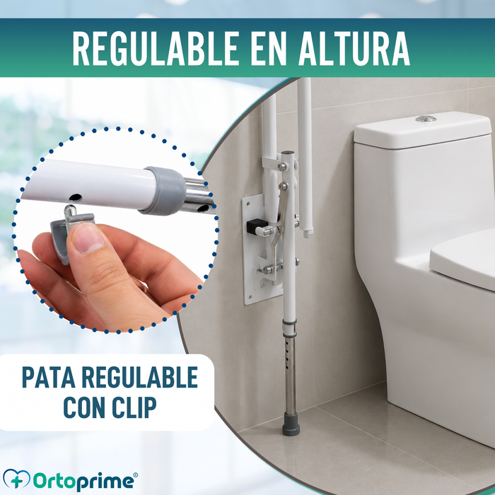Barra Asidero de Baño Abatible con Pata | Baño Adaptado