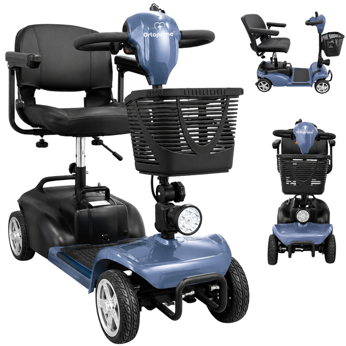 Scooter Eléctrico Desmontable 4 Ruedas con Batería Extraíble