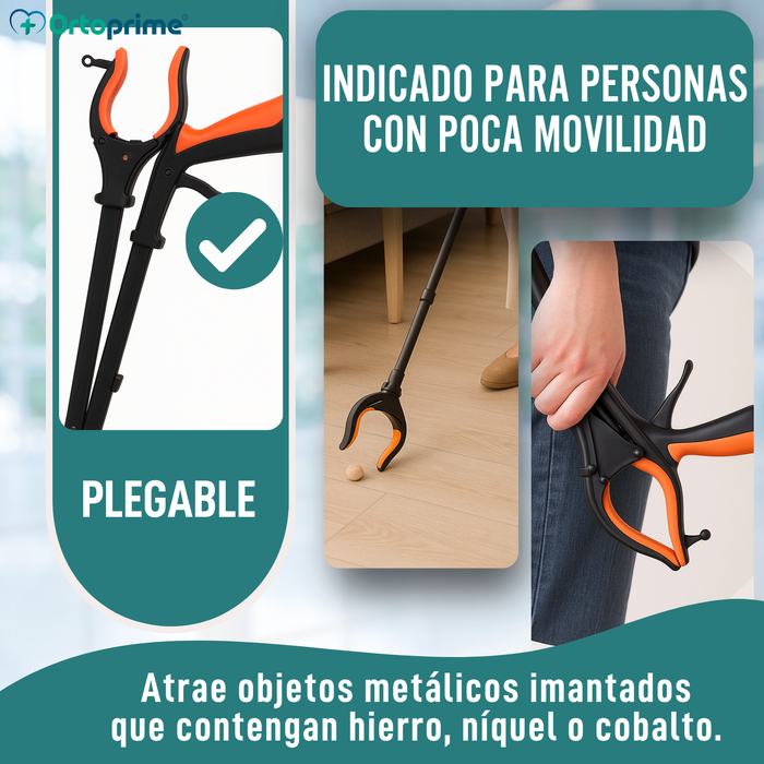 Pinza Recoge Objetos con Imán y Luz LED | Alcanzador Plegable
