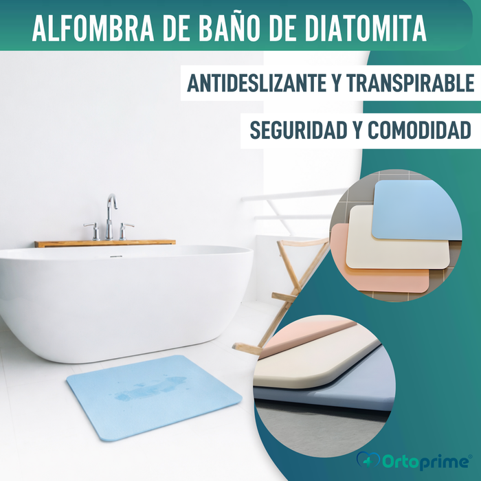 Alfombra Baño Antideslizante Ultra Absorbente | Varios Colores