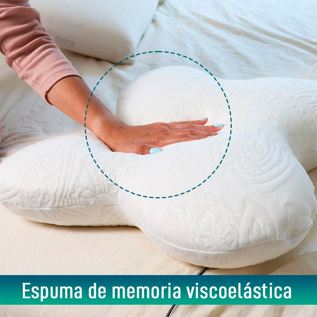 Almohada Viscoelástica Mariposa con Efecto Memoria Adaptable