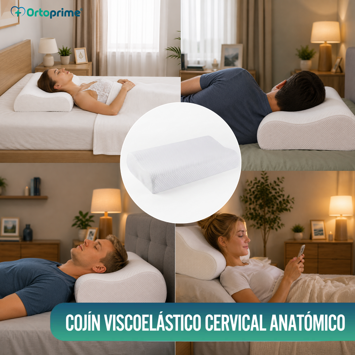 Almohada Viscoelástica Cervical | Apoyo Efectivo