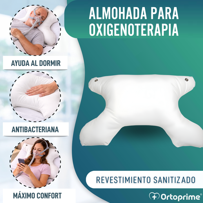 Almohada CPAP Ortopédica para Máscara Respiratoria