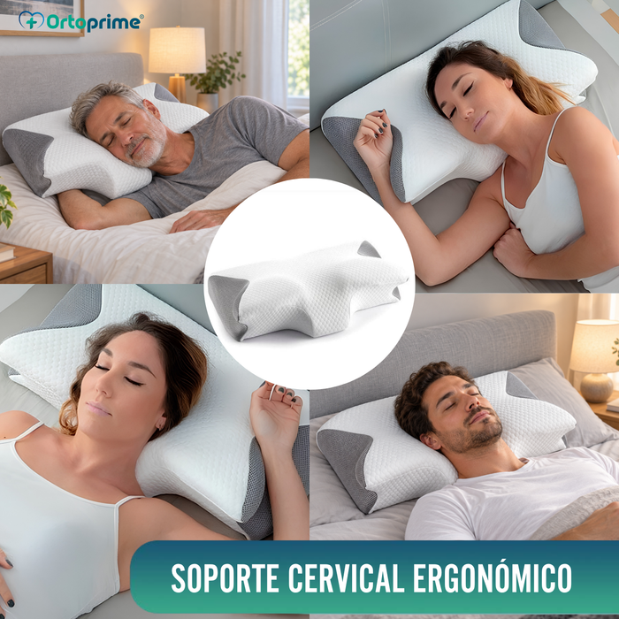Almohada Ergonómica Viscoelástica para Cervical con Contorno