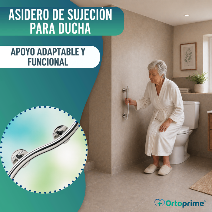Barra Asidero de Apoyo para Baño de Acero Inoxidable | 35 cm
