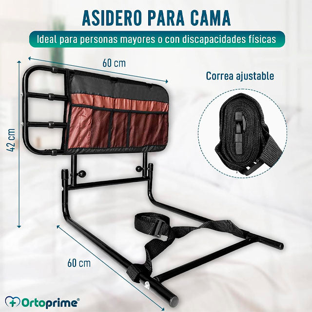 Barandilla Extensible con Sistema Abatible Plegable para Cama
