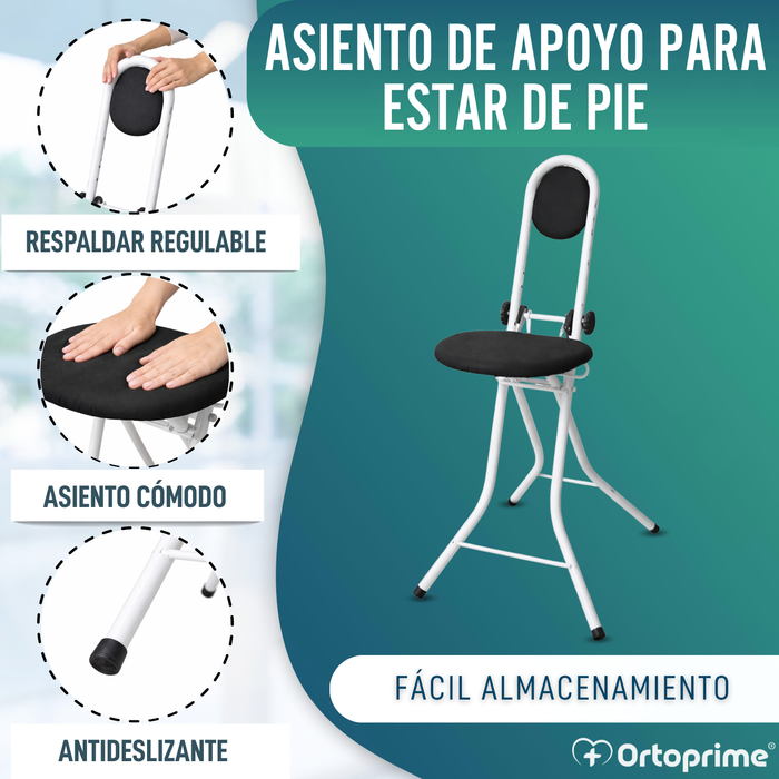 Silla de Apoyo con Respaldo |  Regulable en Altura