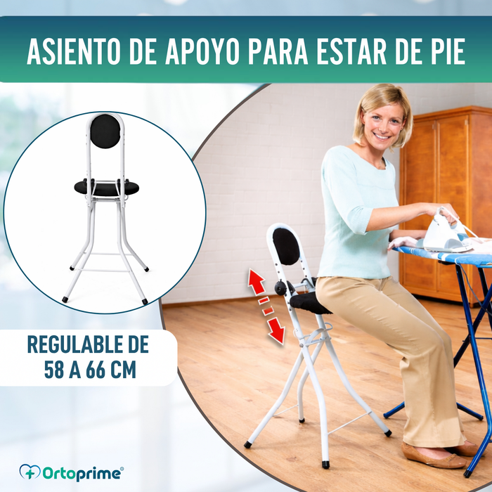 Silla de Apoyo con Respaldo |  Regulable en Altura
