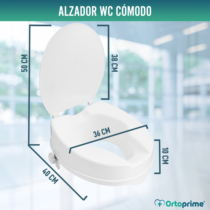 Elevador WC Con Tapa 10 cm | Universal