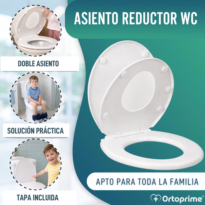 Asiento Reductor WC Infantil con Tapa | Adaptador de Inodoro
