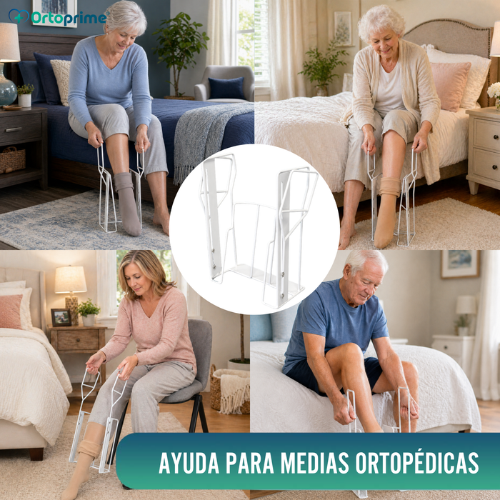 Calzador Medias de Compresión y Calcetines | Ayuda Plegable
