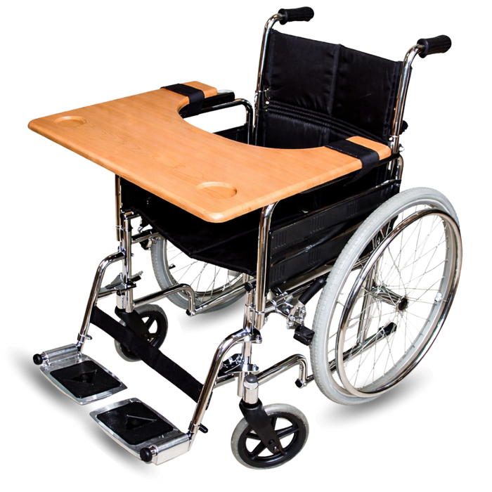 Bandeja para Silla de Ruedas | Mesa Auxiliar Portátil con Portavasos