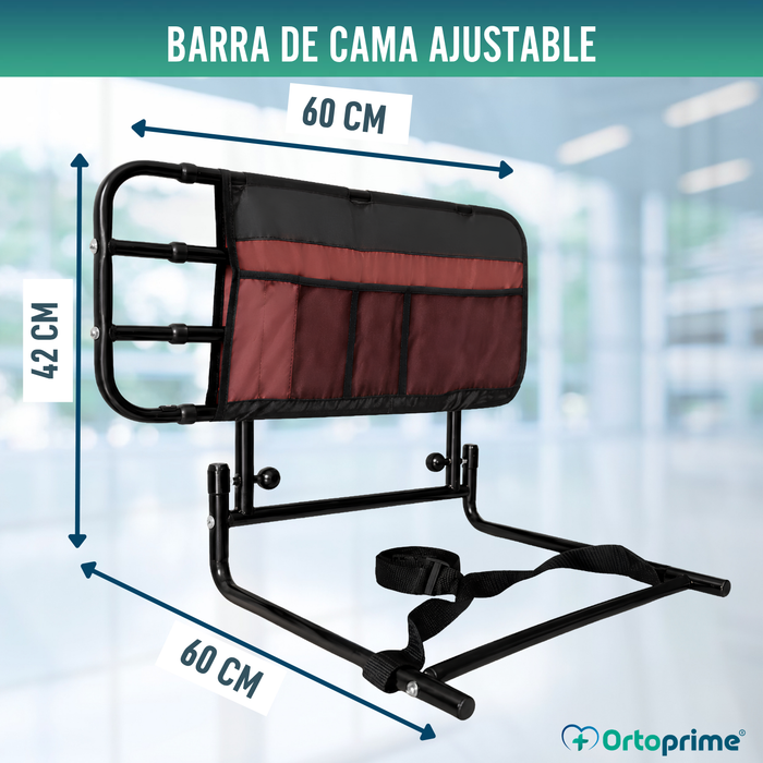 Barandilla para la Cama de Adulto con Bolsillos Extensible