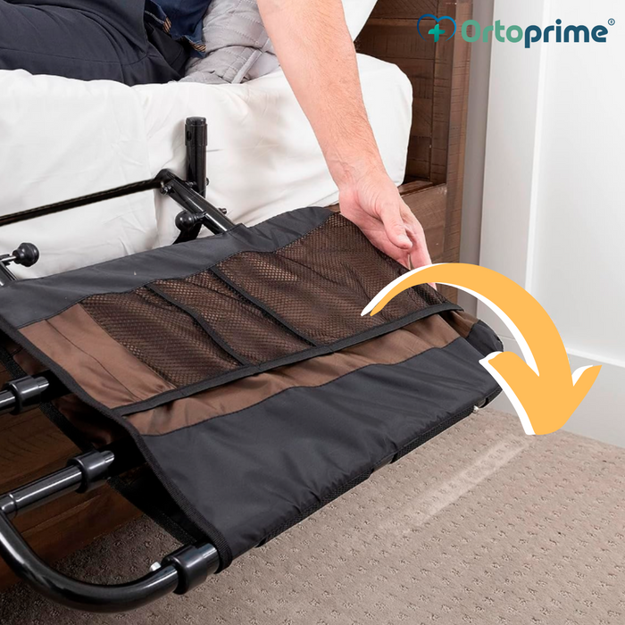 Barandilla Extensible con Sistema Abatible Plegable para Cama