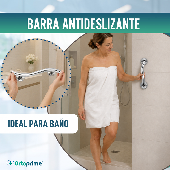 Barra Asidero de Apoyo para Baño de Acero Inoxidable | 35 cm