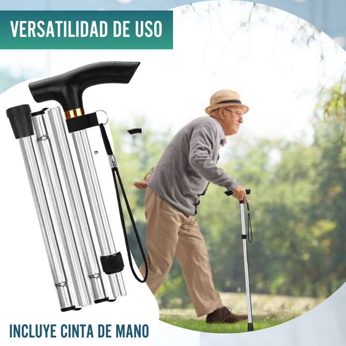 Bastón Ortopédico para Caminar Extensible | Plateado