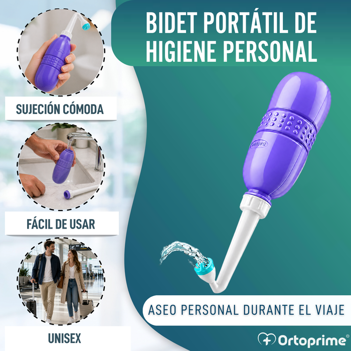 Bidet Portátil de Higiene Íntima para Viaje Unisex | 400 ml