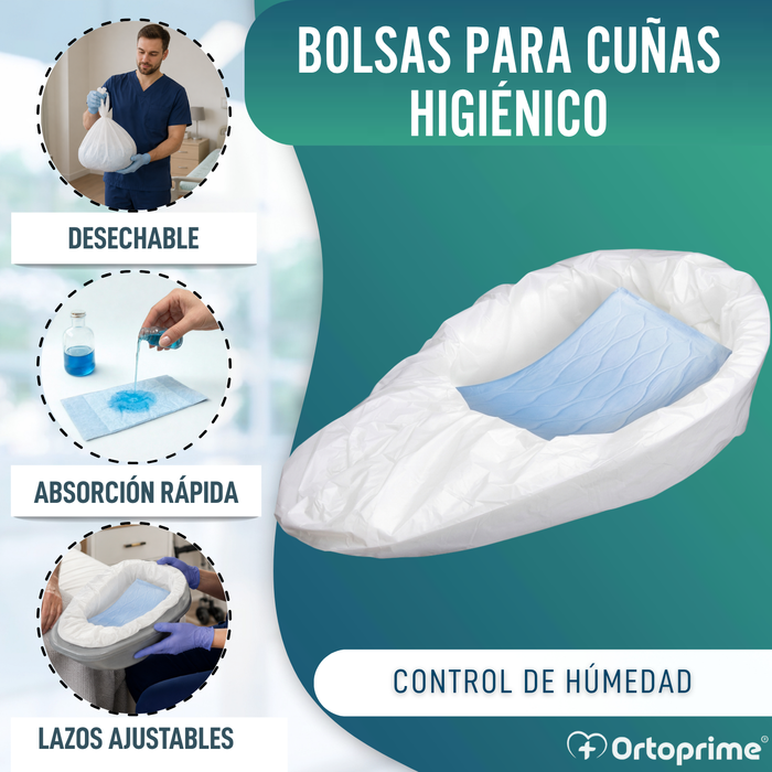 Bolsas Absorbentes Desechables para Cuña | Pack 20 Unidades