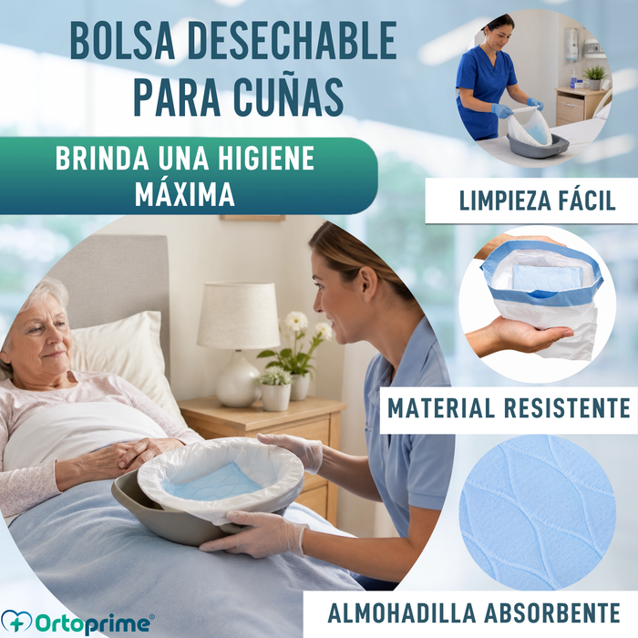 Bolsas Absorbentes Desechables para Cuña | Pack 20 Unidades