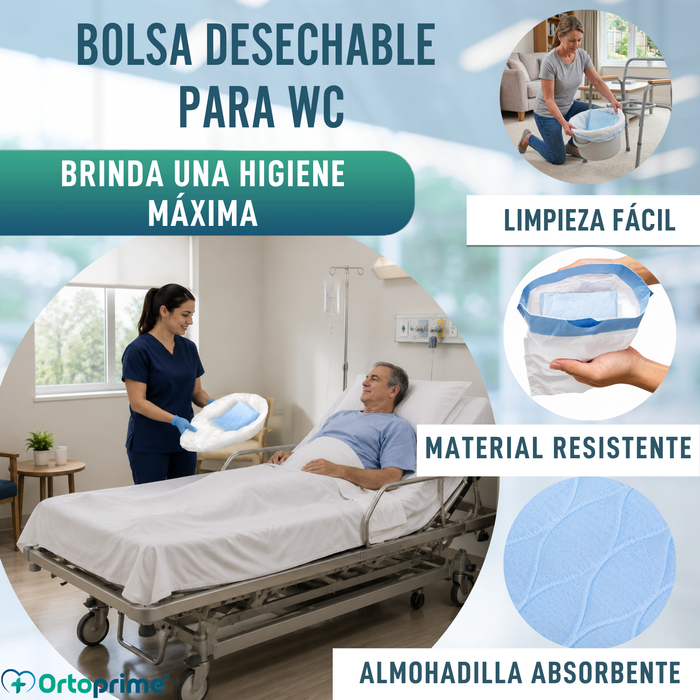 Bolsas Desechables para Inodoro Absorbentes | Pack x 20 Uds