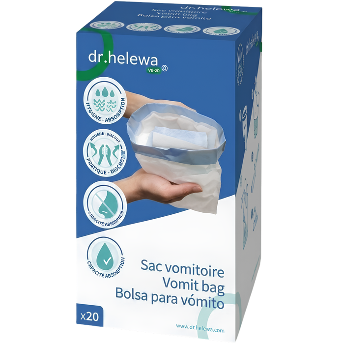 Bolsas Higiénicas Desechables Vomitorias | Pack 20 Unidades