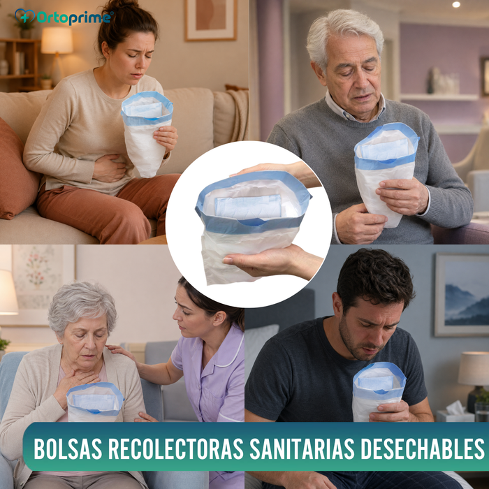 Bolsas Higiénicas Desechables Vomitorias | Pack 20 Unidades