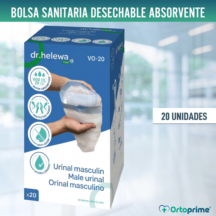 Bolsas Higiénicas Desechables para Orinales Masculinos 600ml