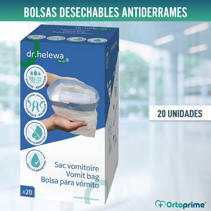 Bolsas Higiénicas Desechables Vomitorias | Pack 20 Unidades