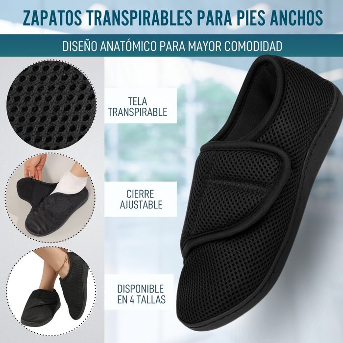 Zapatillas Ortopédicas Mujer y Hombre Pies Hinchados Transpirable