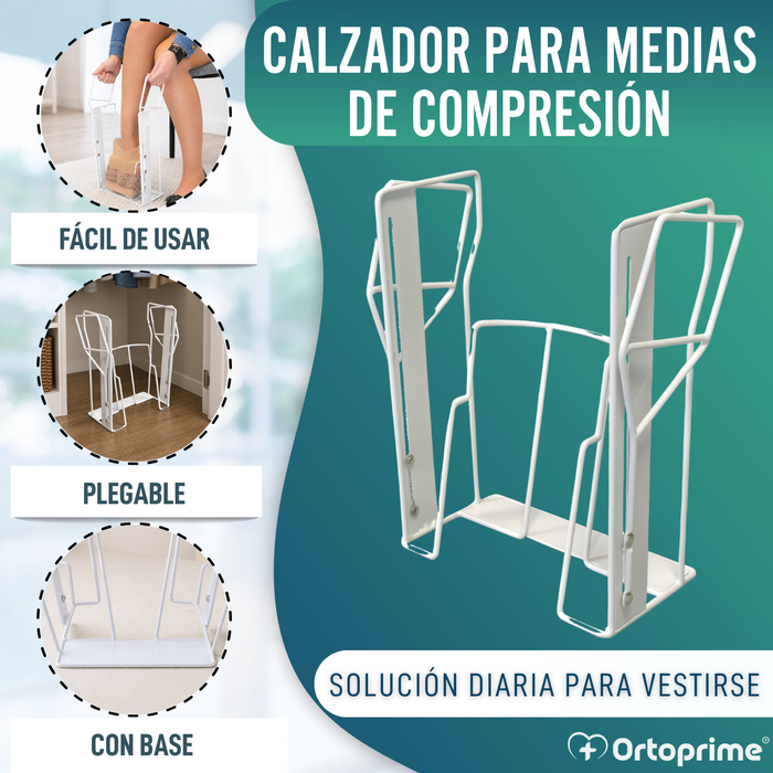 Calzador Medias de Compresión y Calcetines | Ayuda Plegable
