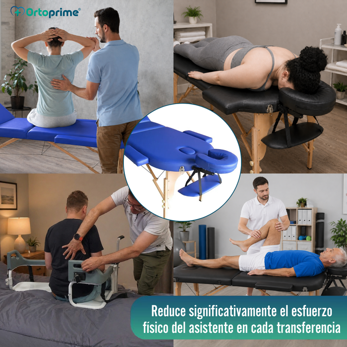 Camilla Profesional Fisioterapia Plegable de Madera 3 Cuerpos