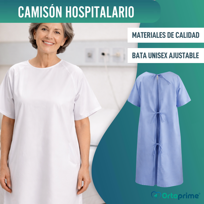 Camisón Bata Hospitalario | Dos Colores