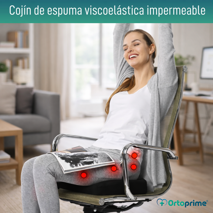 Cojín Antiescaras Viscoelástico para Coxis 60kg/m3