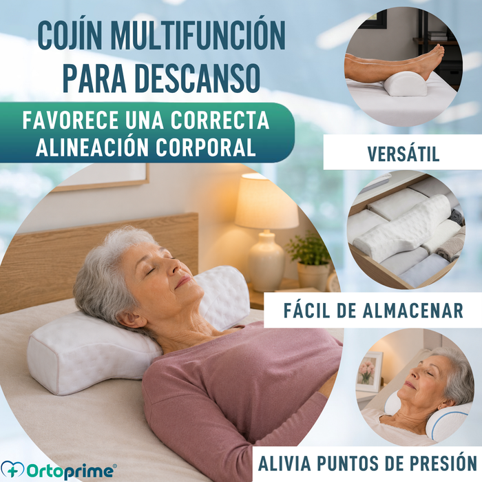 Almohada Ergonómica Versátil | Cervical, Rodillas y Pies