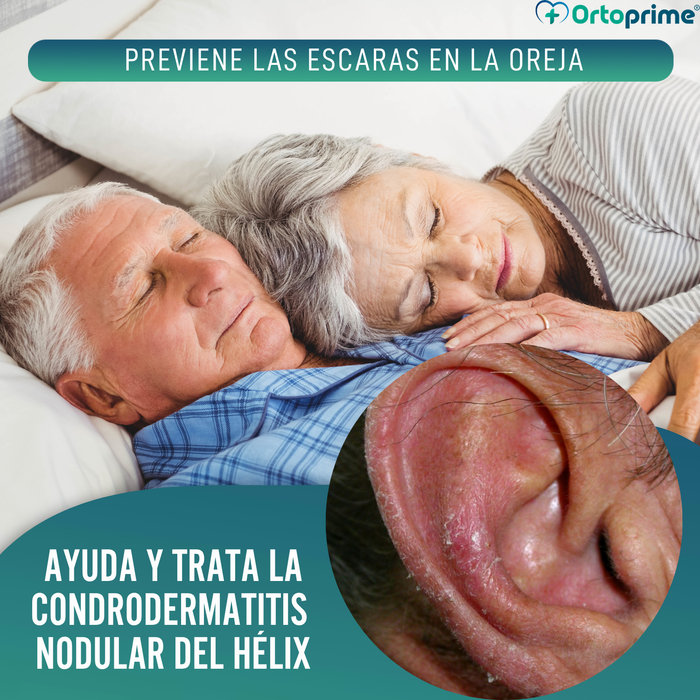 Cojín Antiescaras para Oreja con Agujero Central | Ajustable