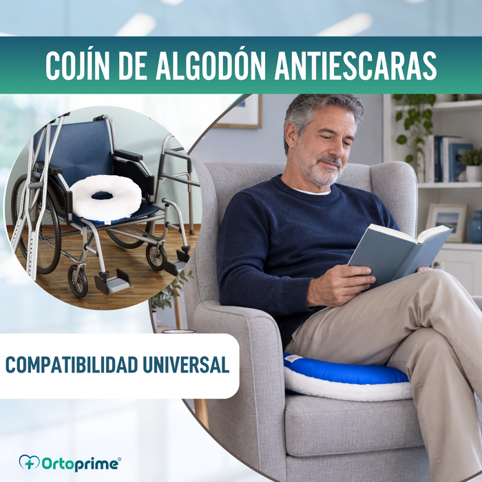 Cojín Antiescaras Redondo Algodón